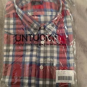 Red Plaid UnTuckIt Shirt